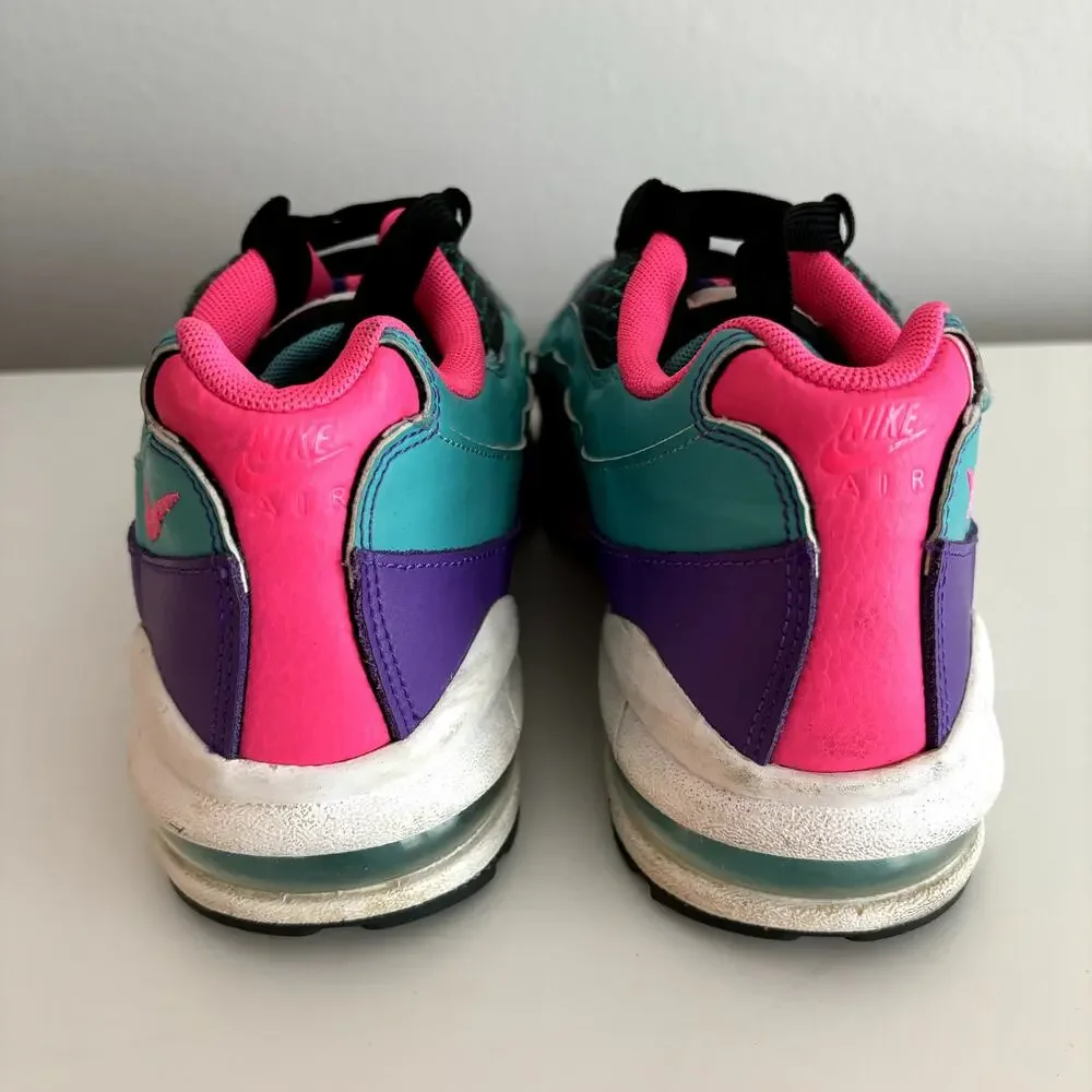 Nike Air Max 95 Youth Size 7 Sneakers Green Cabana Hyper Grape Kids Shoes 7Y